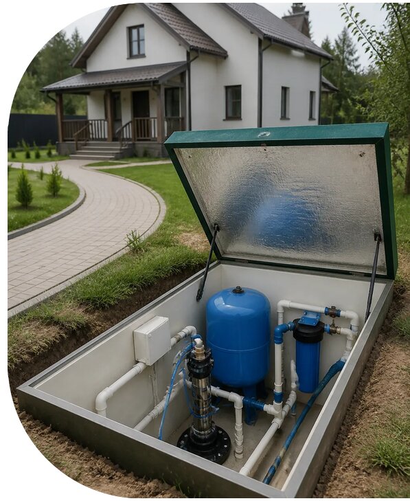 Автономное водоснабжение дома в Амурске от 154980 р. | АПаруса-Мрс